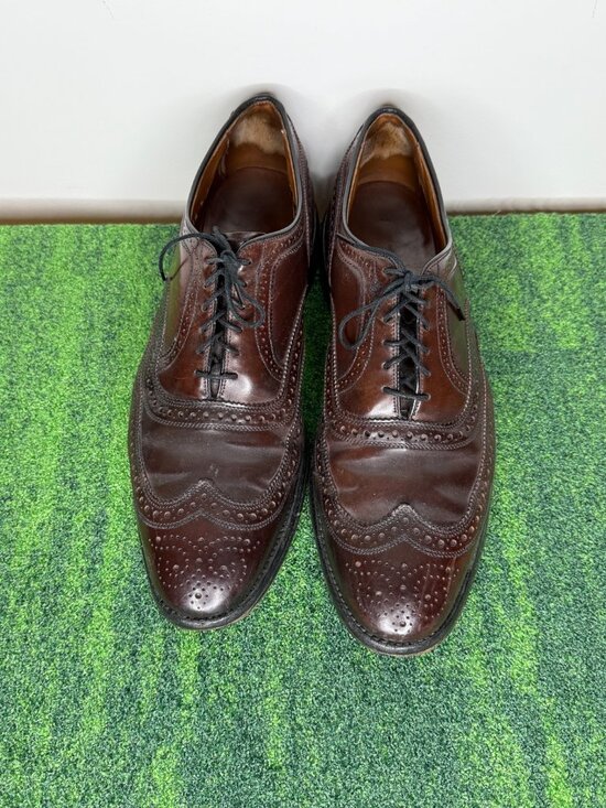 Allen Edmonds Cambridge Cordovan 8685 Wingtip Dress Shoes Burgundy Mens 11.5 D main image 5
